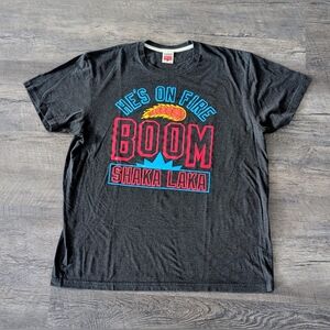 NBA Jam Boom Shaka Laka Hes On Fire Homage Mens T Shirt X Large Made in USA